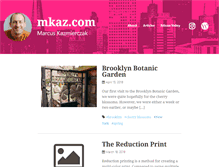 Tablet Screenshot of mkaz.com